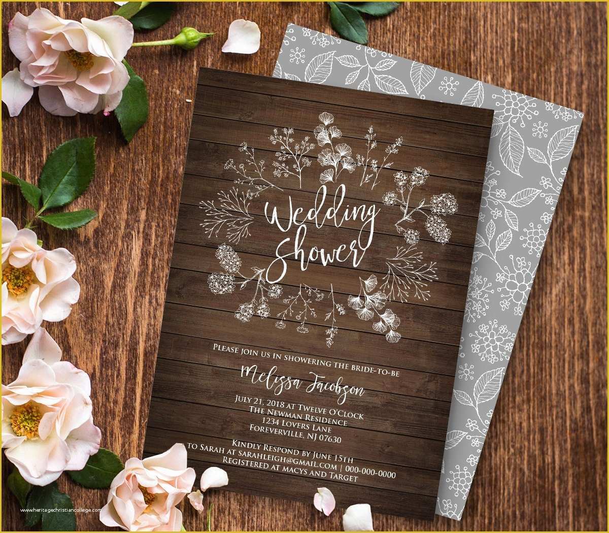 Free Printable Couples Wedding Shower Invitations Templates