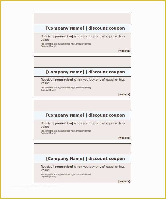 Coupon Psd Template Free Of Blank Coupon Template – 32 Free Psd Word Eps Jpeg