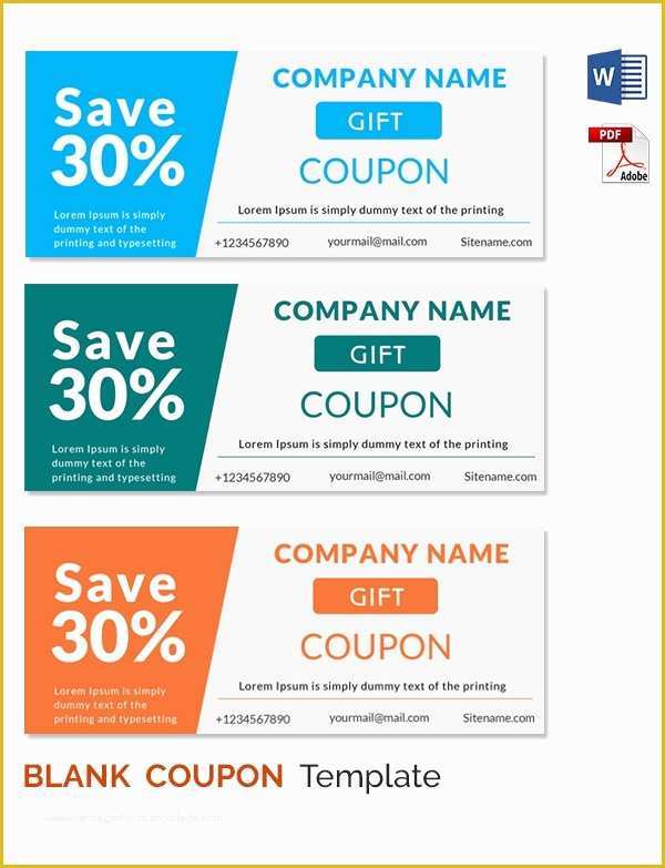 Coupon Psd Template Free Of Blank Coupon Templates – 26 Free Psd Word Eps Jpeg