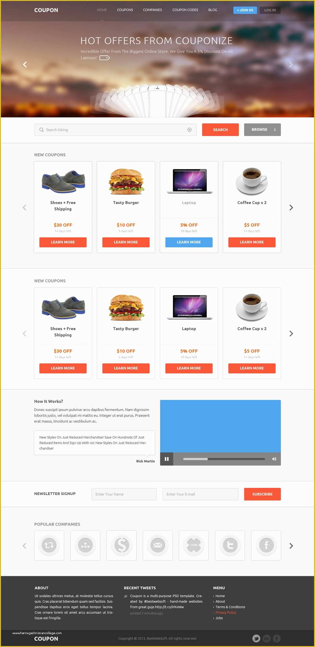 Coupon Psd Template Free Of Coupons and Promo Codes Psd Template by the Webdesign On
