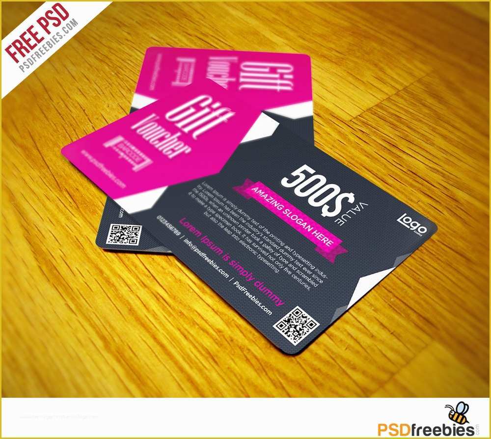 Coupon Psd Template Free Of Gift Voucher Coupon Free Psd Template Psdfreebies