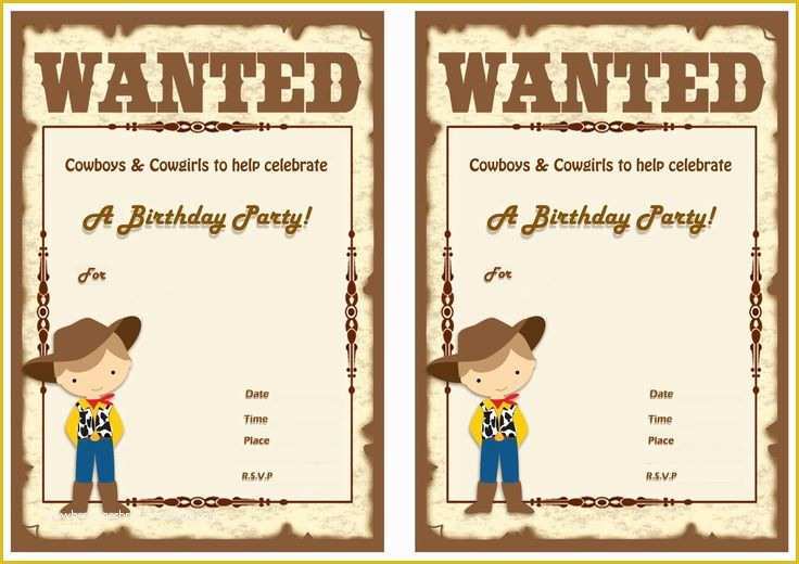 Cowboy Invitations Template Free Of 1000 Ideas About Cowboy Party Invitations On Pinterest