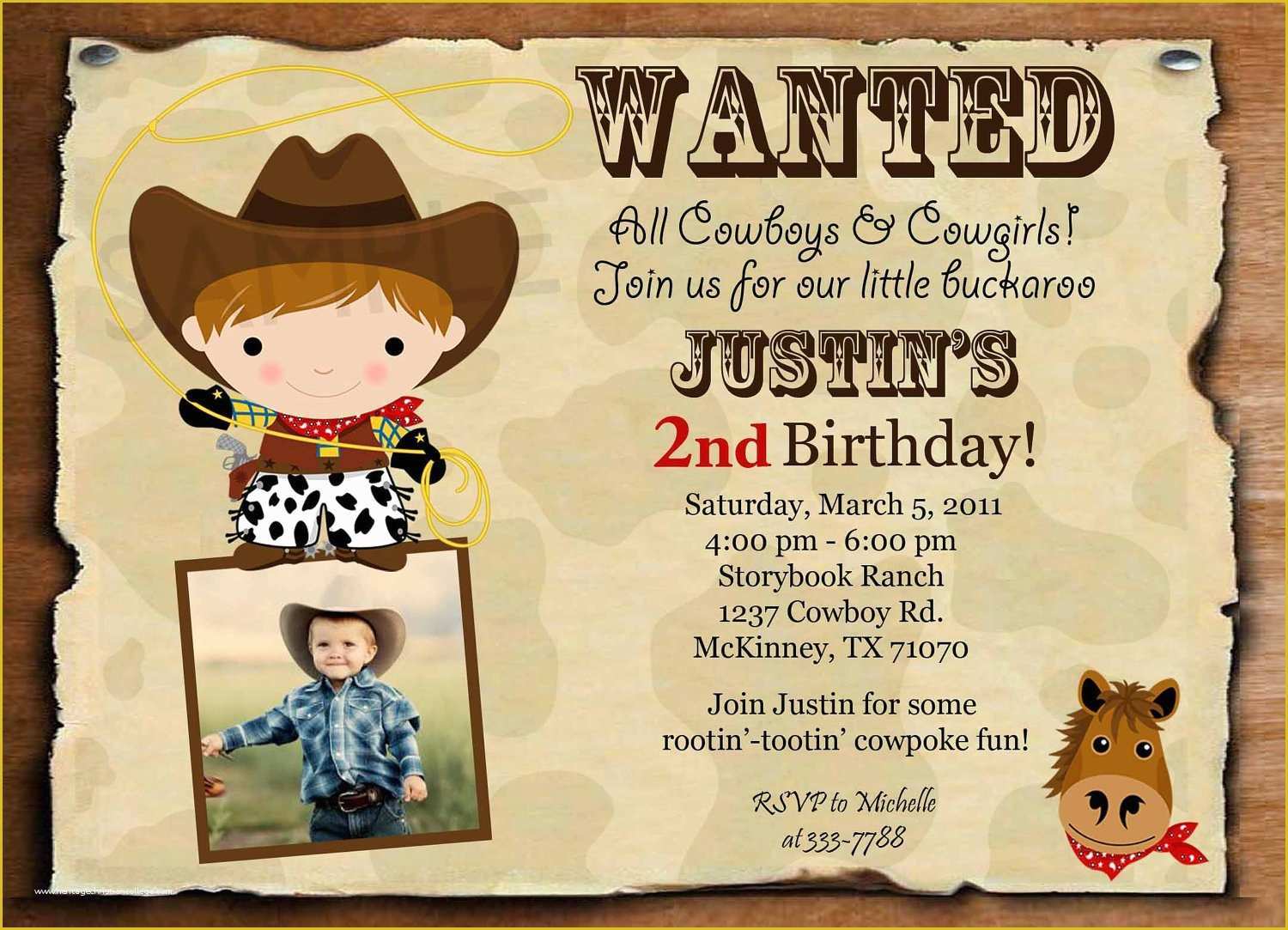 Cowboy Invitations Template Free Of Cowboy Invitation Templates