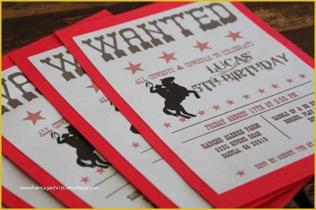 Cowboy Invitations Template Free Of Free Printable Cowboy Birthday Invitation