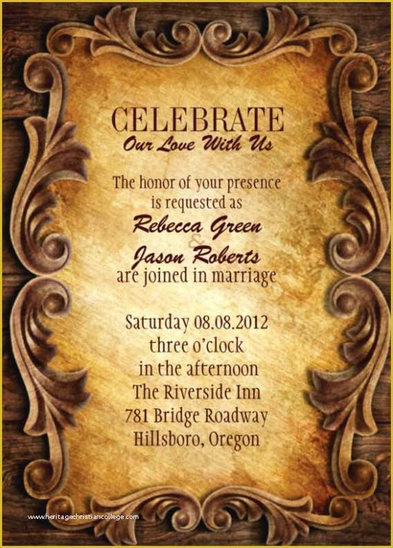 Cowboy Invitations Template Free Of Free Western Wedding Invitation Templates