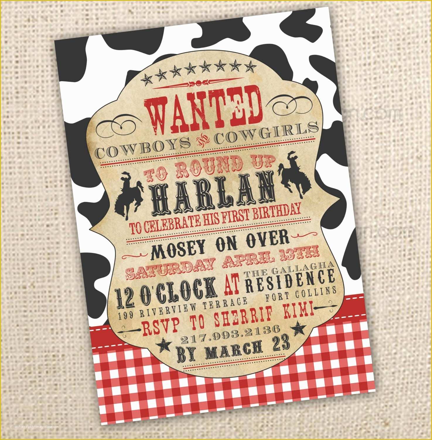 Cowboy Invitations Template Free Of Western Invitation Free Template