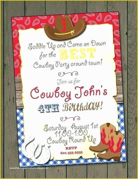 Cowboy Invitations Template Free Of X Western Wedding Invitation Cowboy Invitations Template