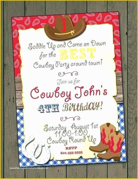 Cowboy Invitations Template Free Of X Western Wedding Invitation Cowboy Invitations Template