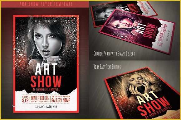 Craft Fair Poster Template Free Of Art Show Flyer Template Flyer Templates Creative Market