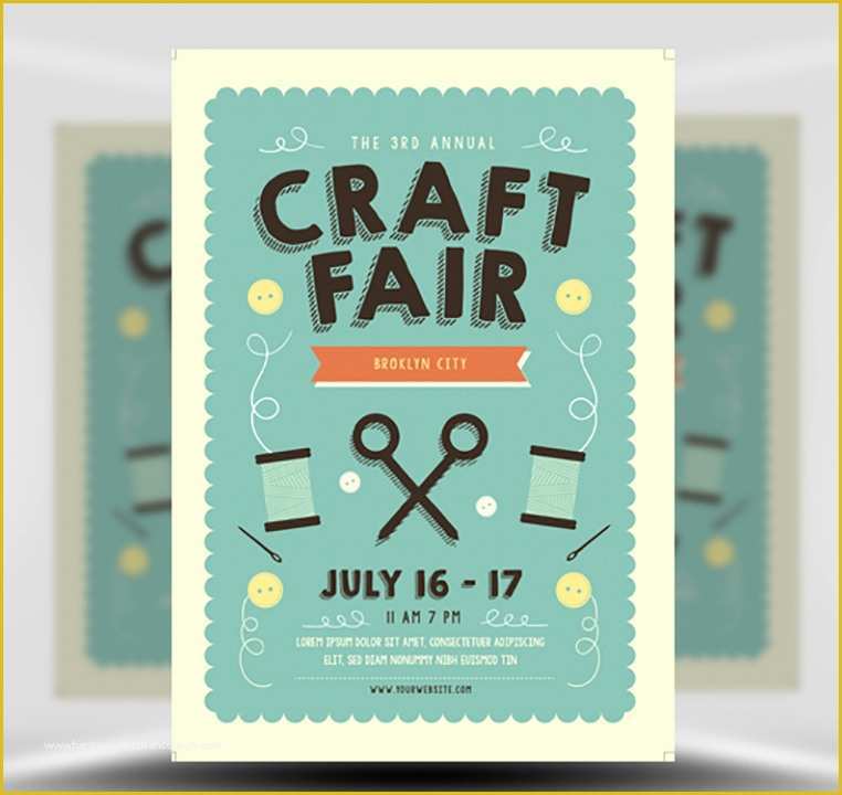 Craft Fair Poster Template Free Of Craft Fair Flyer Template Flyerheroes