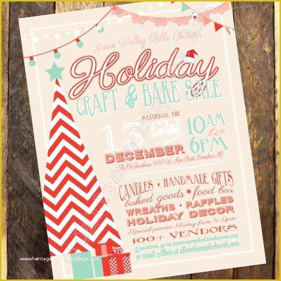 Craft Fair Poster Template Free Of Holiday Craft Boutique Fair Show Printable Flyer Poster