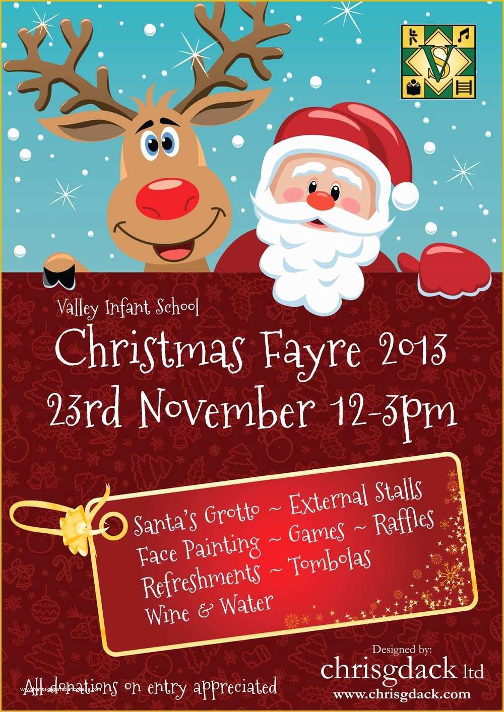 Craft Fair Poster Template Free Of Poster Designed for Valley Infant School S Christmas Fayre
