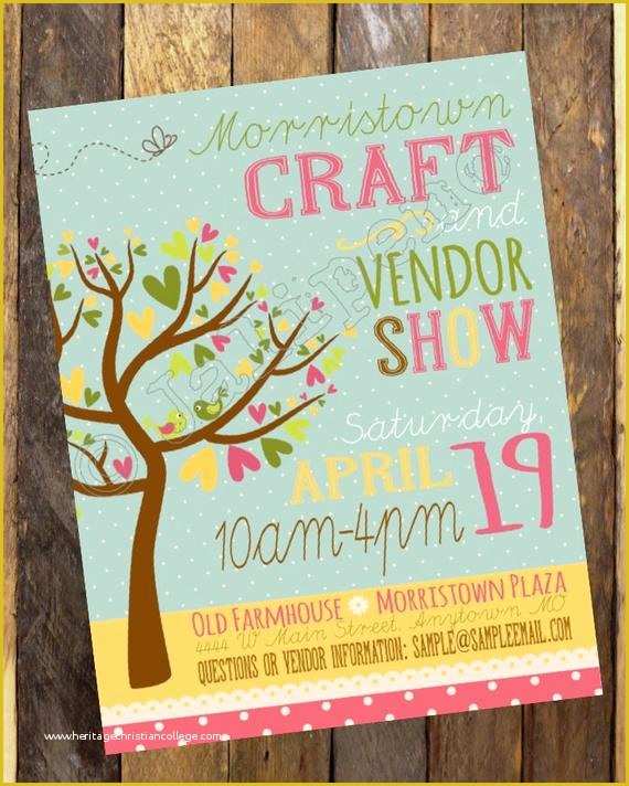 Craft Fair Poster Template Free Of Unavailable Listing On Etsy