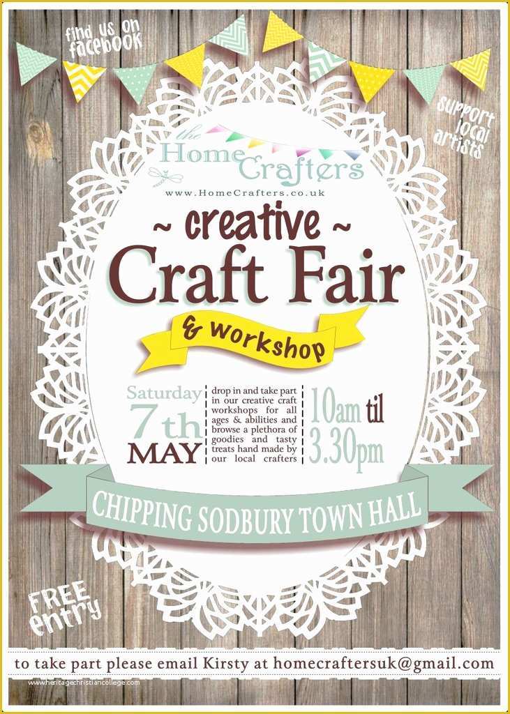 Craft Fair Poster Template Free Of Up Ing events – the Home Crafters Ltd