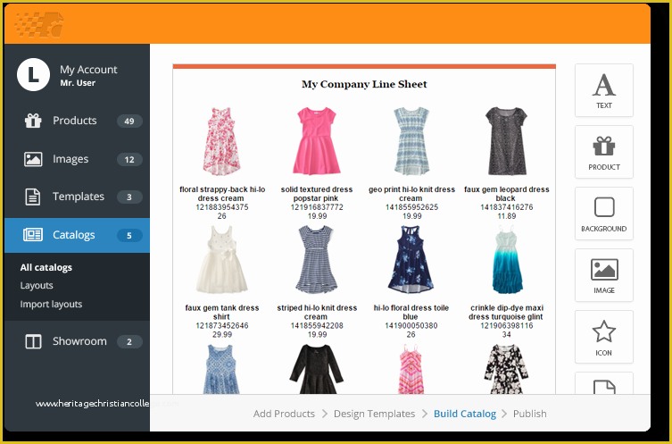 Create Ebay Template Free Of Create A Line Sheet with Free Templates