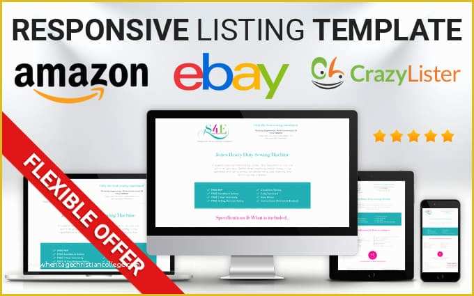 Create Ebay Template Free Of Create Crazylister Ebay Listing Template Mobile Friendly