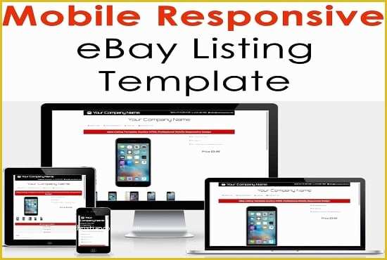 Create Ebay Template Free Of Create Responsive Ebay Listing Template for You by