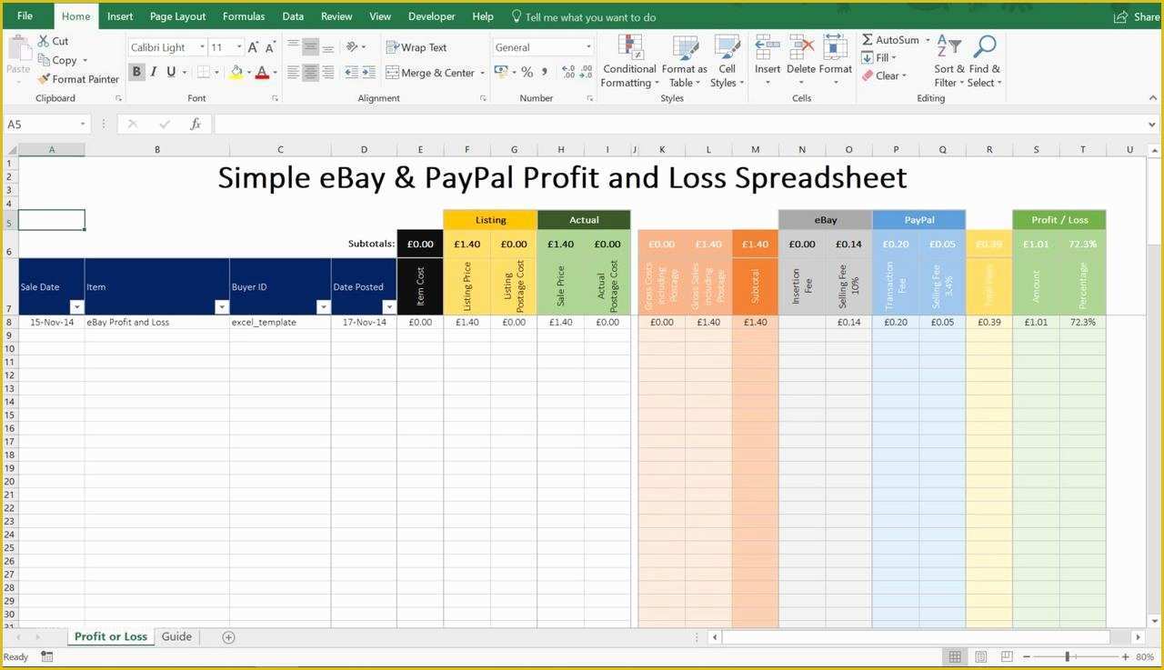 Create Ebay Template Free Of Ebay Spreadsheet – Spreadsheet Template