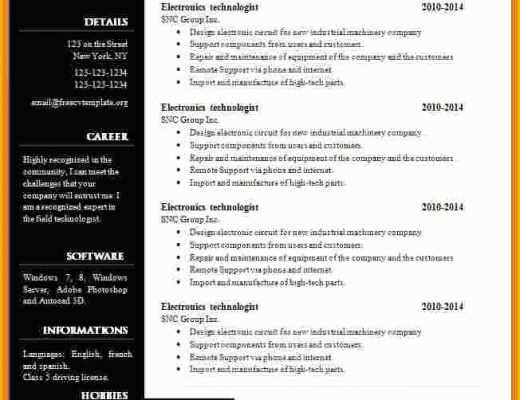 Create Free Cv Template Of 13 Cv Resume Template Microsoft Word