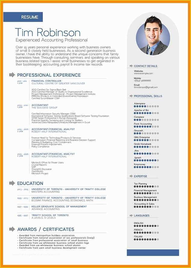 Create Free Cv Template Of 18 attractive Cv Templates