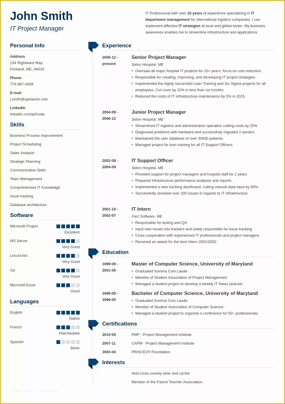 Create Free Cv Template Of 20 Cv Templates Create A Professional Cv & Download In 5