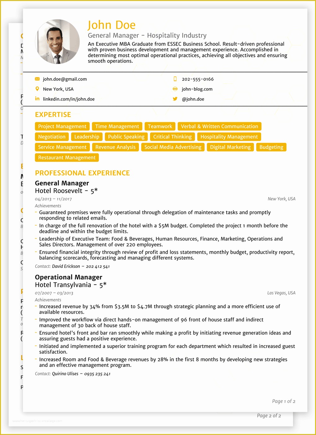 Create Free Cv Template Of 2018 Cv Templates [download] Create Yours In 5 Minutes