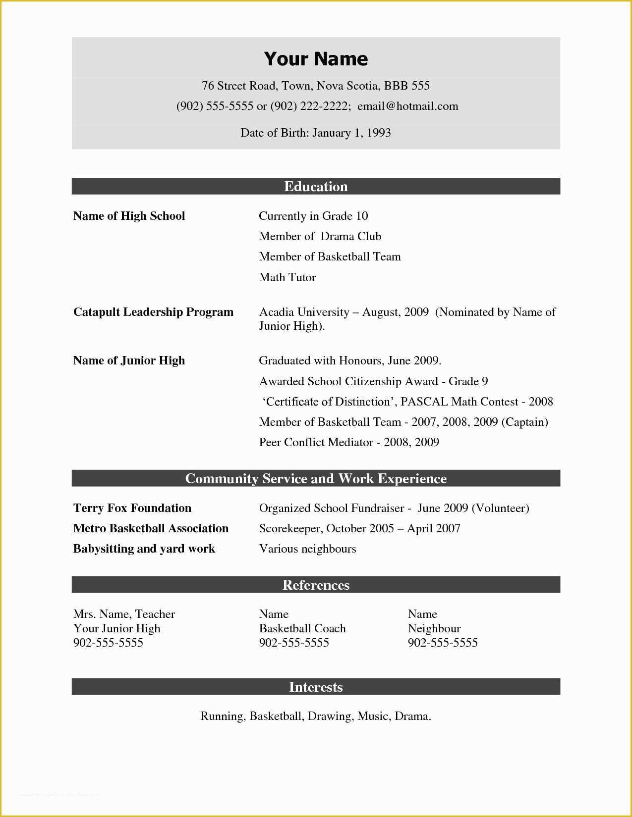 Create Free Cv Template Of 47 Good Make A Resume Line Free Download Nc E