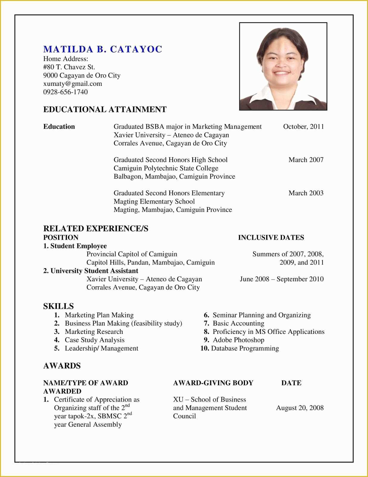 Create Free Cv Template Of 47 Good Make A Resume Line Free Download Nc E