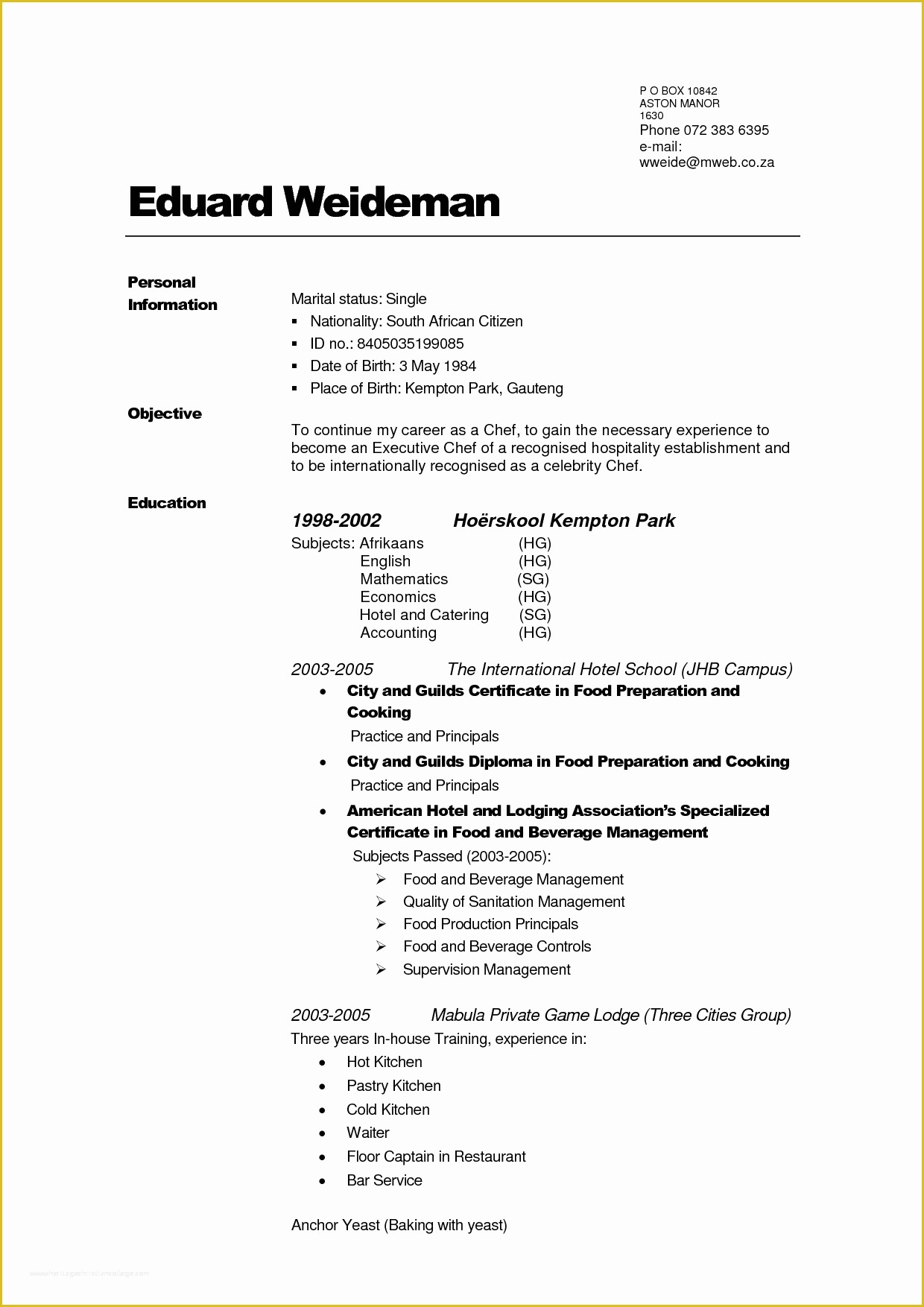 Create Free Cv Template Of How to Make My Own Resume Annecarolynbird