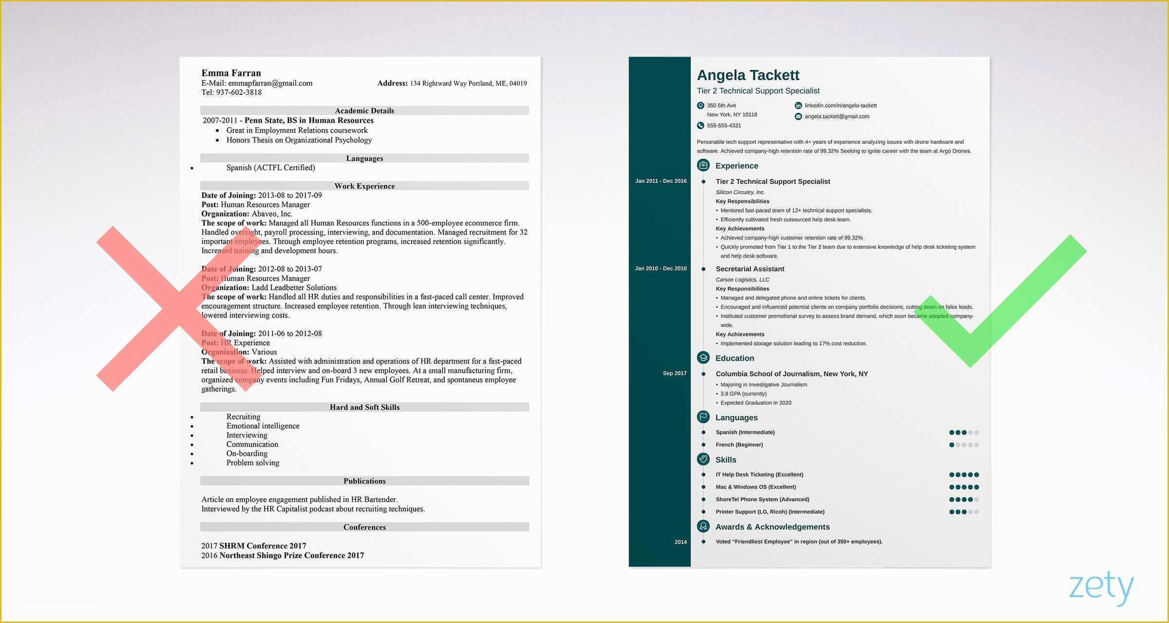 Create Free Cv Template Of Simple Resume Templates 15 Examples to Download &amp; Use now