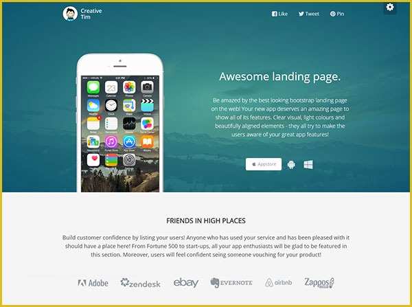Create Free Landing Page Templates Of 20 Free HTML &amp; Psd Landing Page Templates