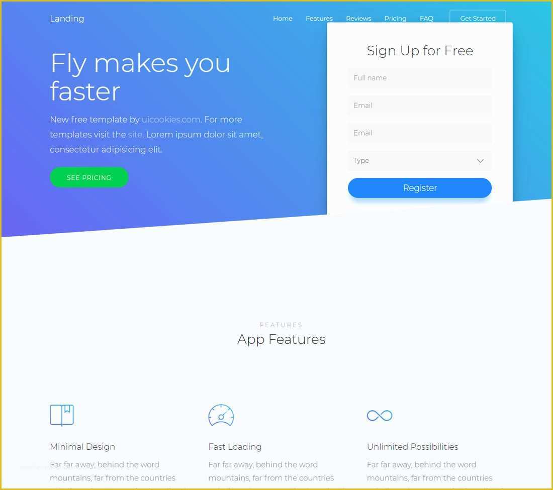 Create Free Landing Page Templates Of 30 Best Free Landing Page Templates 2019 Uicookies