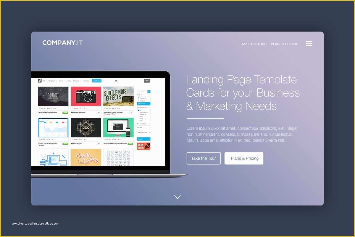 Create Free Landing Page Templates Of Landing Page Header Cards