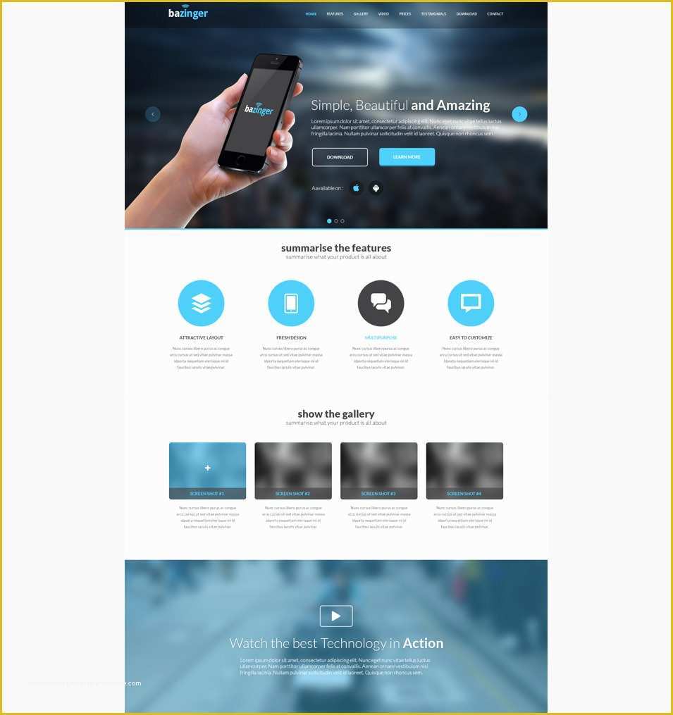 Create Free Landing Page Templates Of Landing Page Template – 90 Free Psd format Download