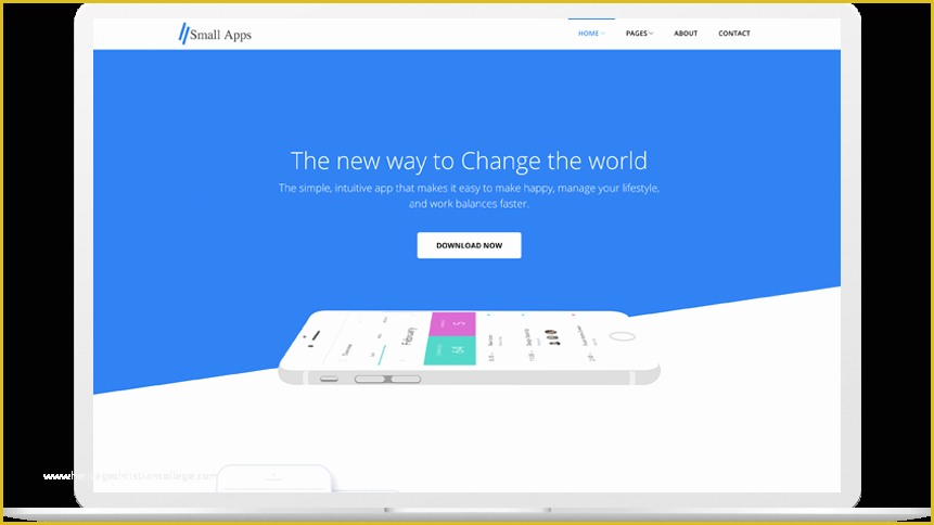 Create Free Landing Page Templates Of Small Apps Free App Landing Page Template