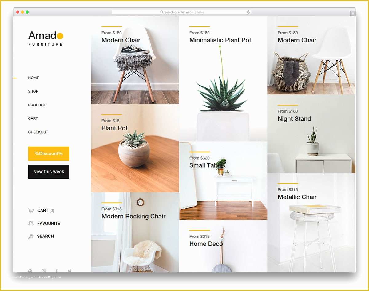 Create Free Website Template Of 25 Free Interior Design & Furniture Website Templates with