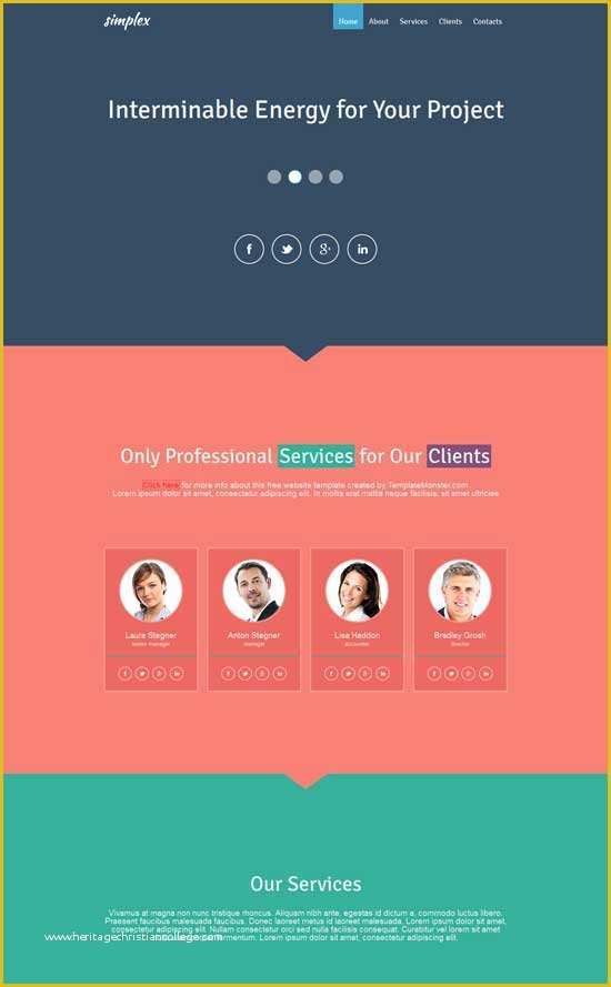 Create Free Website Template Of 50 Best Flat Design Website Templates Free &amp; Premium