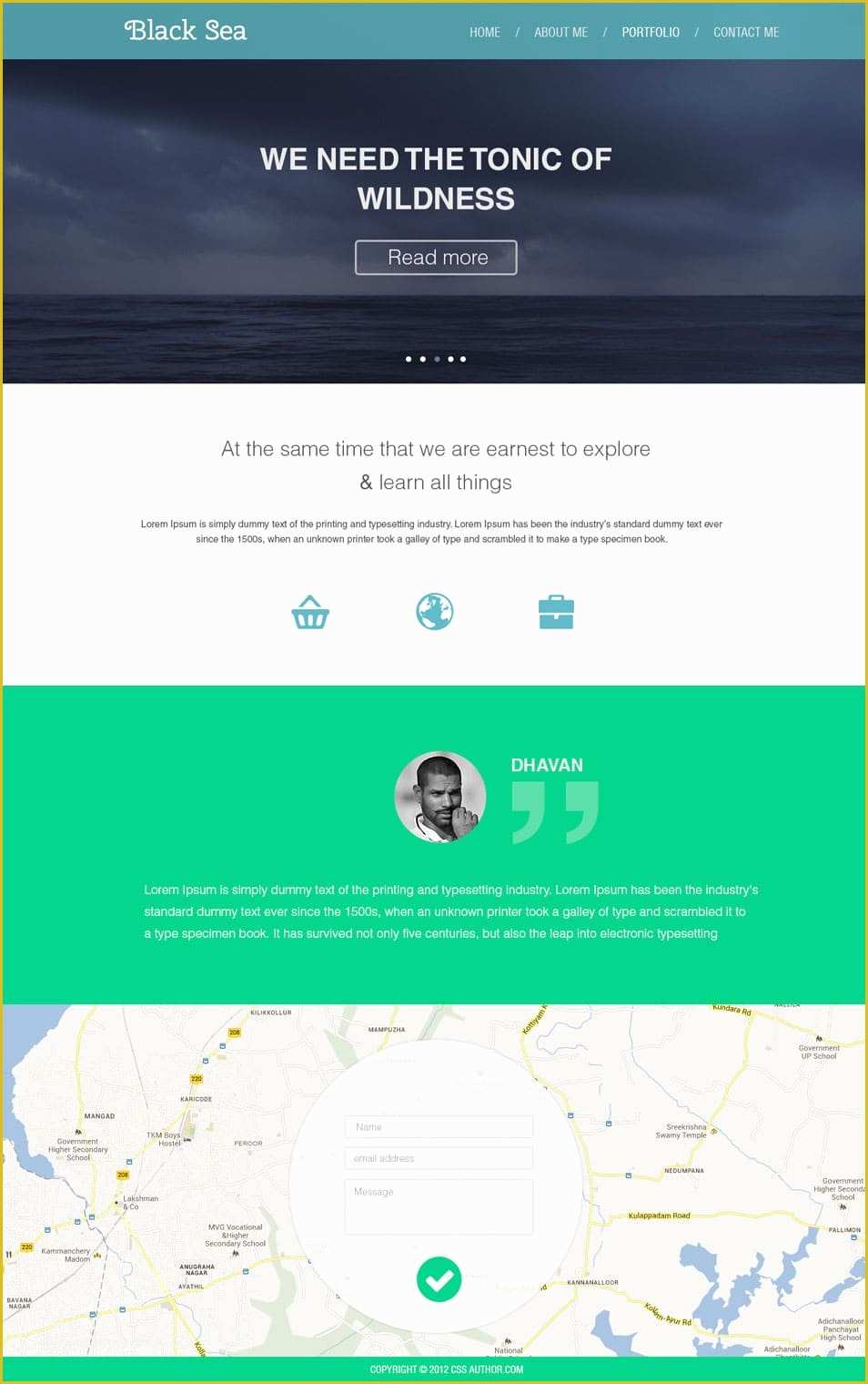 Create Free Website Template Of Latest Free Web Page Templates Psd Css Author
