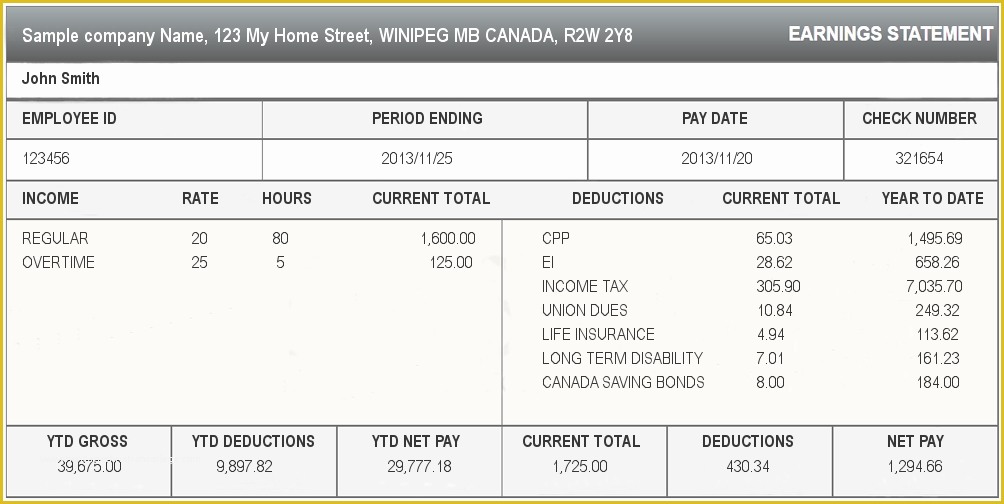 Create Paycheck Stub Template Free Of 7 Create Pay Stubs Online