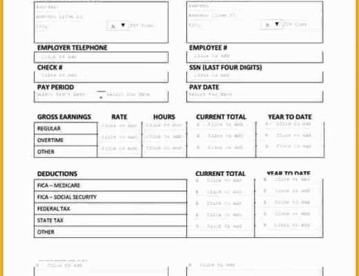 Create Paycheck Stub Template Free Of 9 Paycheck Stub Template Free