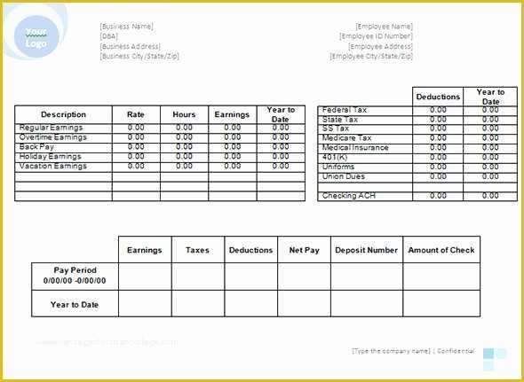 Create Paycheck Stub Template Free Of Make Pay Stubs Template Free