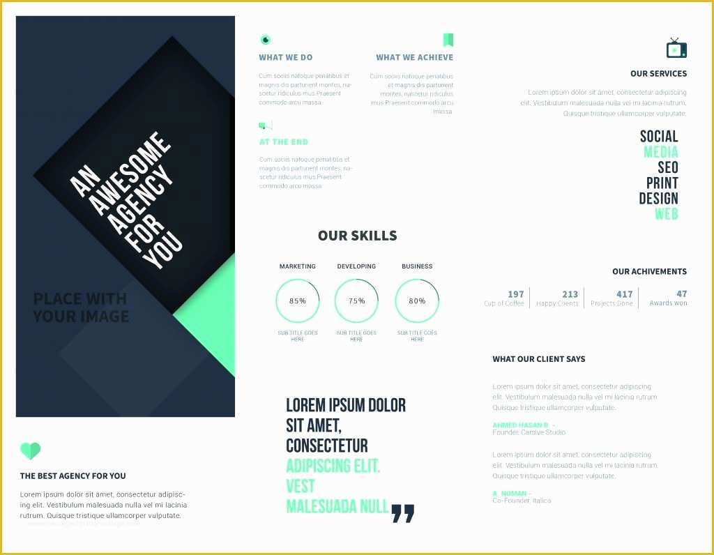 Create Your Own Brochure Templates Free Of 50 New Free Line Brochure Template