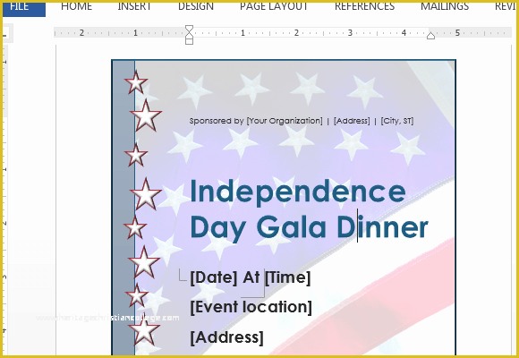 Create Your Own Brochure Templates Free Of Independence Day Flyer Template for Word