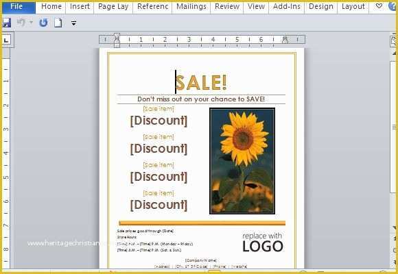 Create Your Own Brochure Templates Free Of Sales Flyer Template for Word