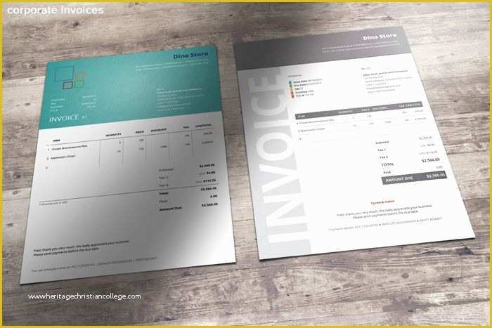 Creative Business Plan Template Free Of 5 Corporate Invoice Templates