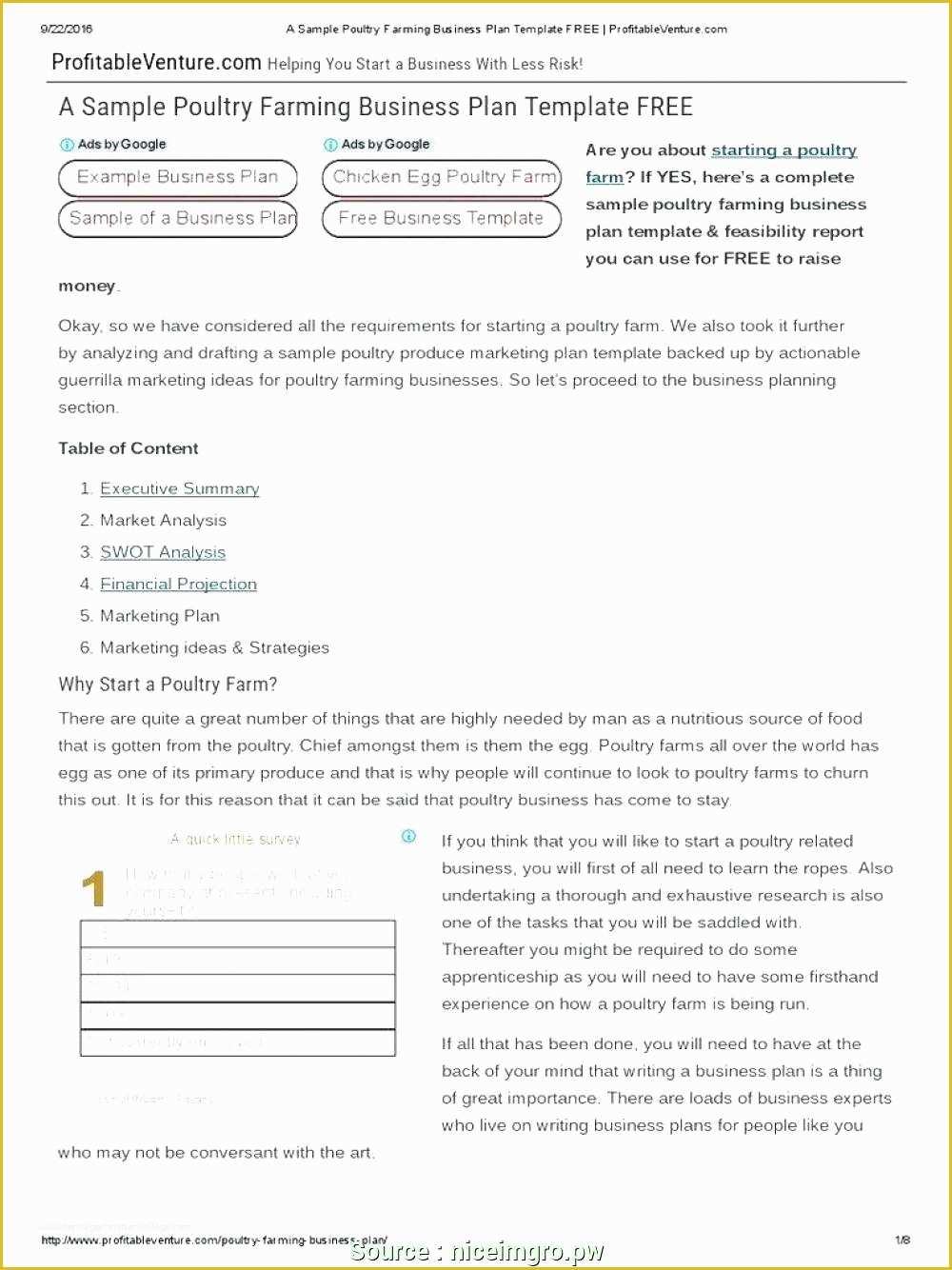 Creative Business Plan Template Free Of Agriculture Business Plan Sample – Abbieblog