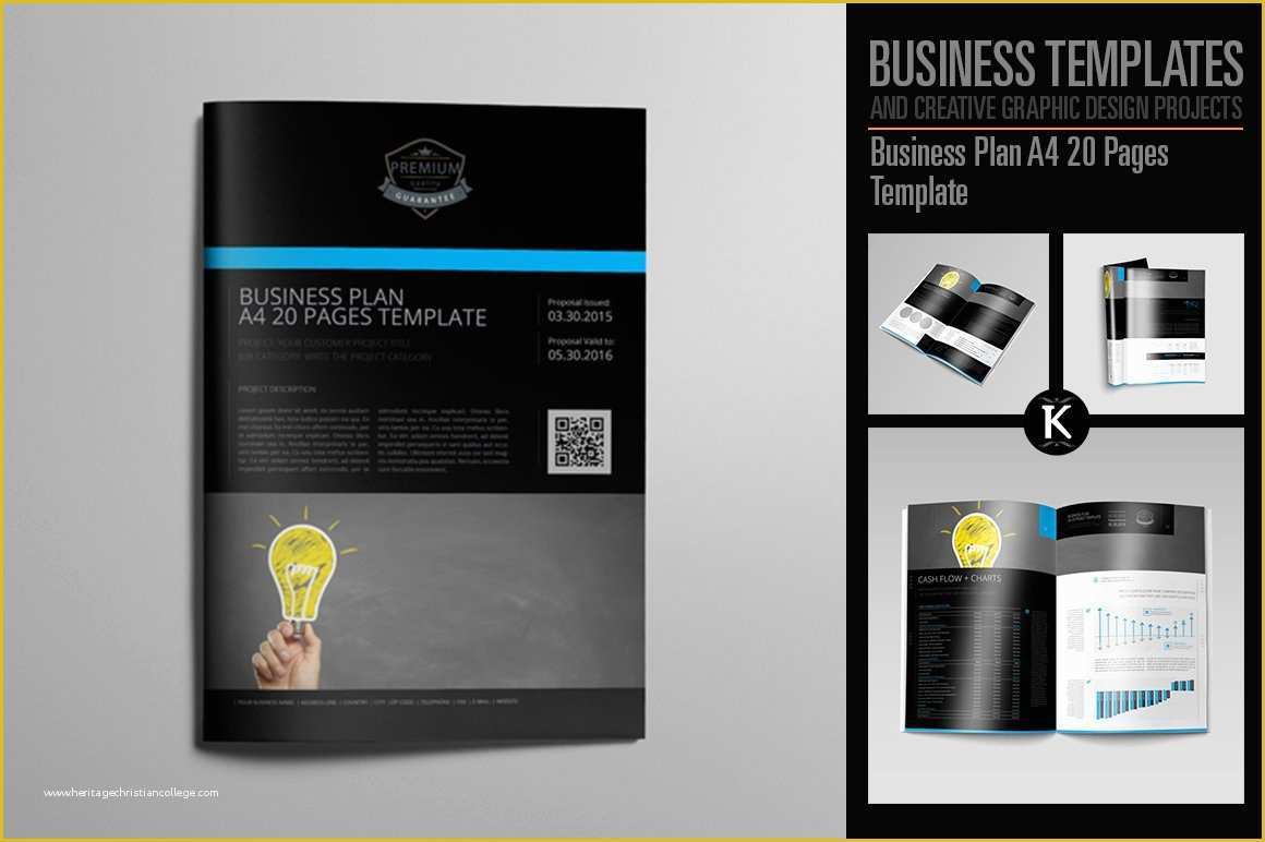 Creative Business Plan Template Free Of Business Plan A4 20 Pages Template Templates Creative