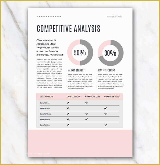 Creative Business Plan Template Free Of Business Plan Template Pink & Stylish In Word for Free