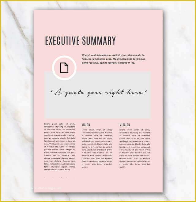 Creative Business Plan Template Free Of Business Plan Template Pink & Stylish In Word for Free