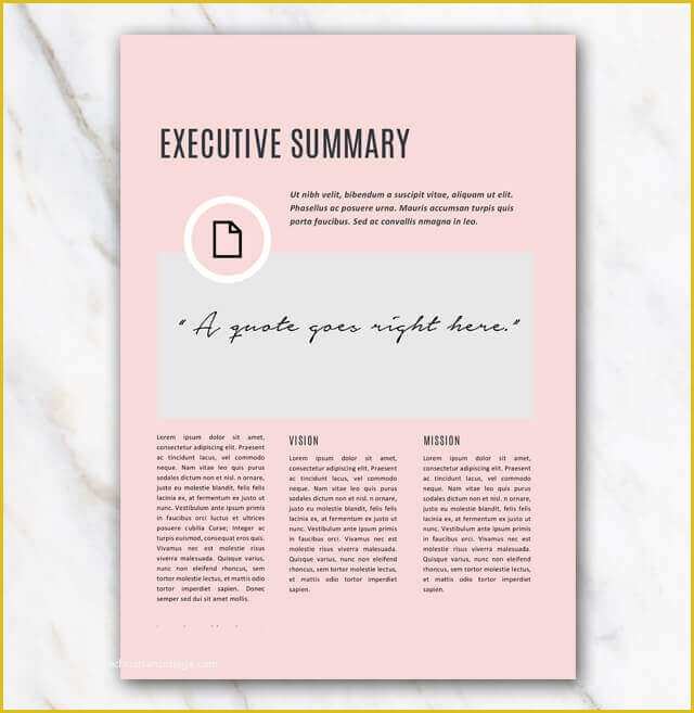 Creative Business Plan Template Free Of Business Plan Template Pink &amp; Stylish In Word for Free